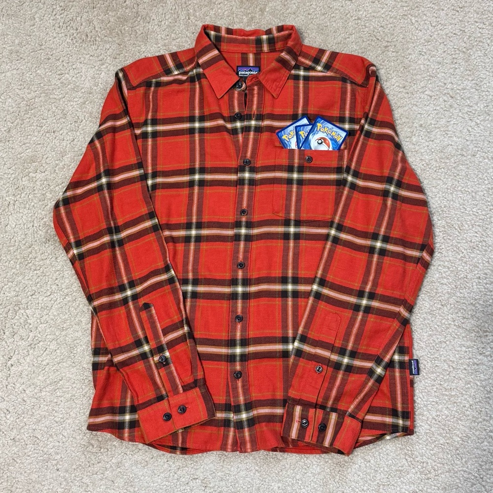 Patagonia Men's Vibrant Red Checkered Shirt